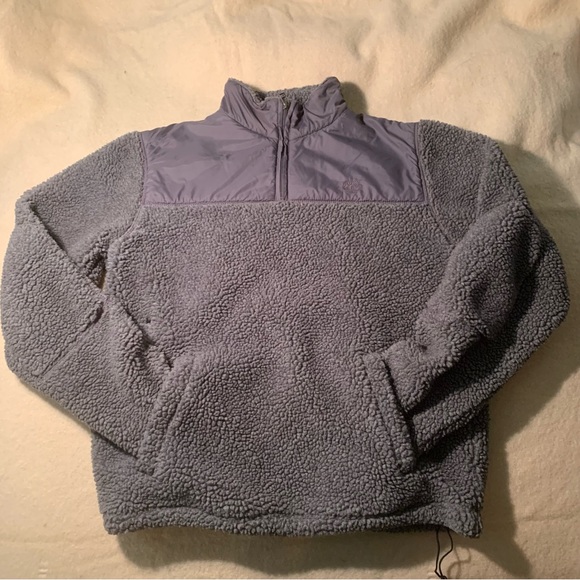 Timberland Sherpa/nylon 1/4 zip, small - Picture 1 of 8